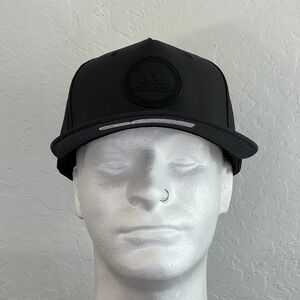 adidas Snapback Affiliate II Golf Hat Black Ripstop Performance Lightweight Logo